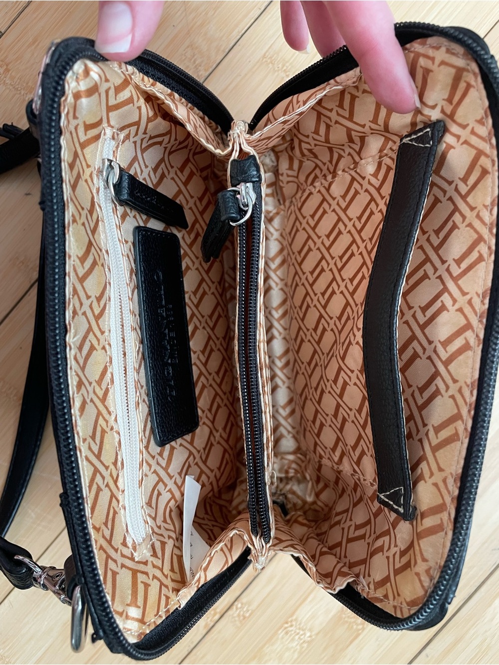 Tignanello Black Leather Crossbody Strap - Women’s Accessory - Picture 4 of 8
